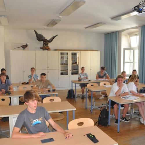 Begrüßung im Biologie-Saal I